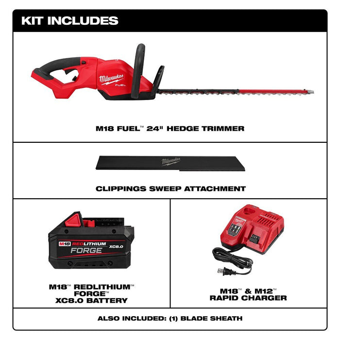 Milwaukee 3033-21 M18 FUEL 24" Hedge Trimmer Kit - 3