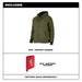 Milwaukee 306GN-20 M12 Heated Hoodie Green (Hoodie Only) - 6