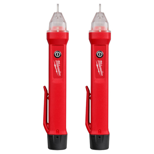 Milwaukee 3200D-20 Non-Contact Voltage Detector 50V to 1000V AC with Audible LED Alerts (2 Pack)