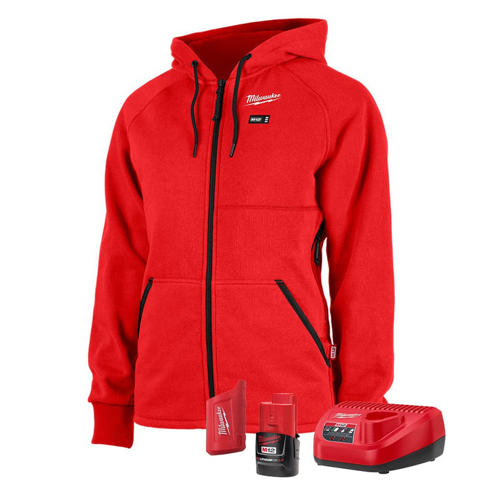 Milwaukee 336R-21 M12 Red Heated Women's Hoodie Kit