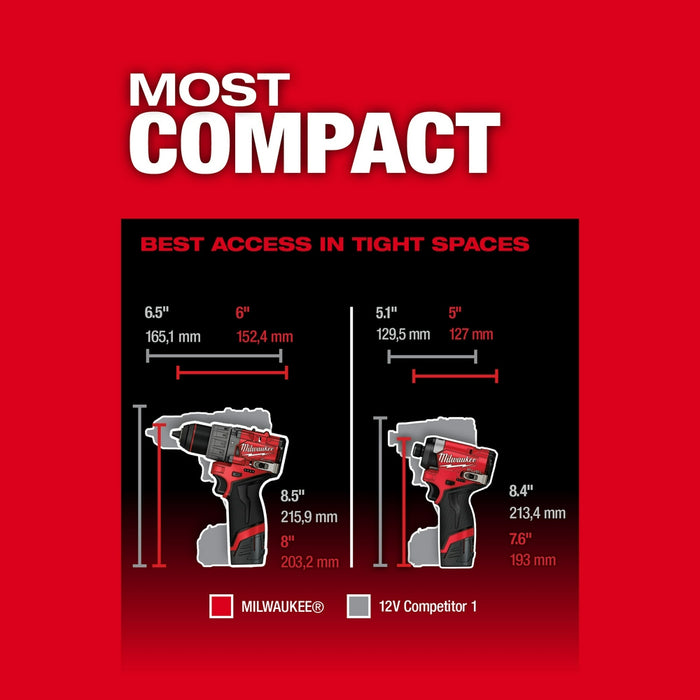 Milwaukee 3497-22 M12 FUEL 2-Tool Combo Kit - 8