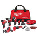 Milwaukee 3497-25 M12 FUEL 12-Volt Lithium-Ion Cordless 5-Tool Combo Kit w/(2) Batteries and Bag