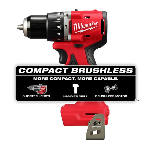 Milwaukee 3602-20 M18 Compact Brushless 1/2" Hammer Drill/Driver - 2