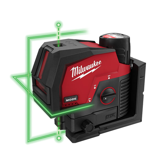 Milwaukee 3622-21 M12™ Green Cross Line & Plumb Points Laser Kit - 5