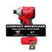 Milwaukee 3650-20 M18 Compact Brushless 1/4" Hex Impact Driver - 2