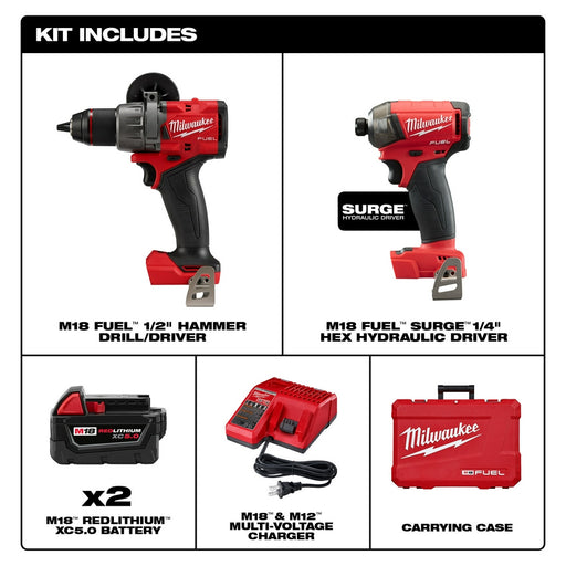 Milwaukee 3699-22 M18 FUEL 2-Tool Combo Kit - 2