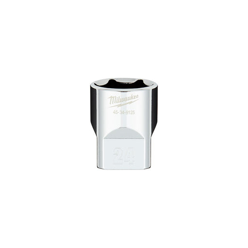 Milwaukee  45-34-9125 1/2" Drive 24mm Metric 6-Point Socket with FOUR FLAT™ Sides