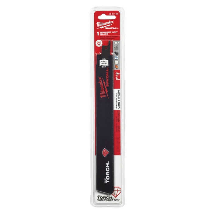 Milwaukee 48-00-1450 Sawzall Blade 9" Diamond Grit, 1 Pack - 5