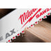 Milwaukee 48-00-5026 9" x 5 TPI Bi-Metal AX Super Sawzall Blade 5-Pack - 14