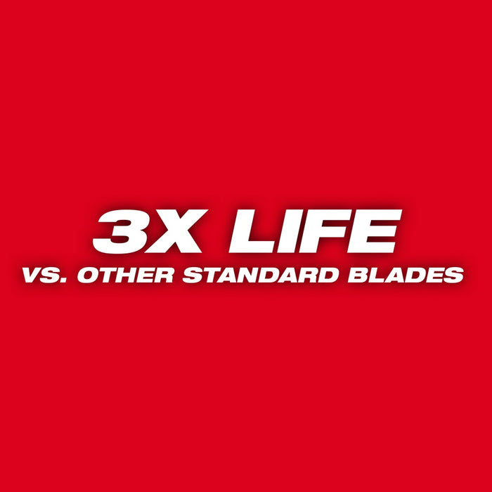 Milwaukee 48-00-5035 6" x 6TPI Bi-Metal Super Sawzall Blade 5-Pack - 3