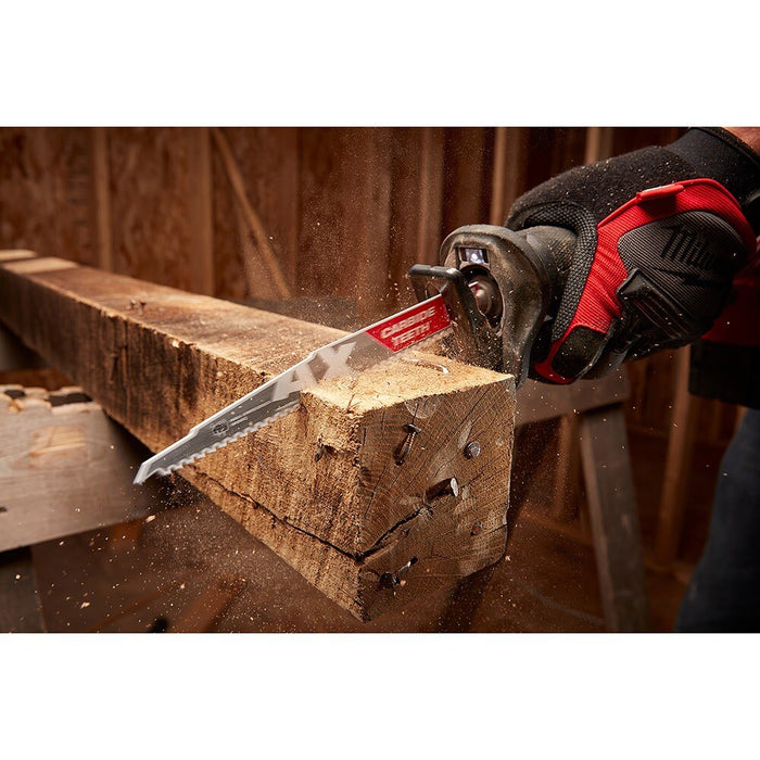 Milwaukee 48-00-5221 AX Sawzall Blade With Carbide Teeth, 6" 5T - 11