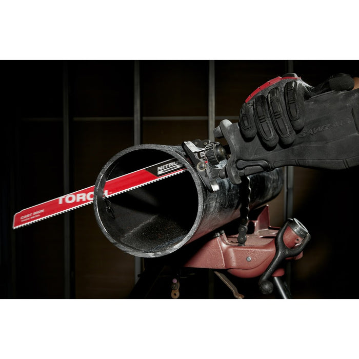 Milwaukee 48-00-5263 12” 7TPI The TORCH™ with NITRUS Carbide™ for Cast Iron SAWZALL®  Blade 1PK - 12