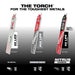 Milwaukee 48-00-5302 9" 7TPI Torch Metal Cutting Sawzall Blade with Carbide Teeth, 3 Pack - 7