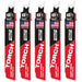 Milwaukee 48-00-5561 6" 7TPI The TORCH with NITRUS CARBIDE for CAST IRON 5PK