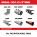 Milwaukee 48-00-6252  9" Reciprocating Saw Blade10TPI The TORCH with NITRUS CARBIDE Teeth for Medium Metal 1PK  - 2