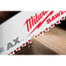 Milwaukee 48-00-8021 6" x 5/8TPI Super Sawzall AX Blade 25-Pack - 12