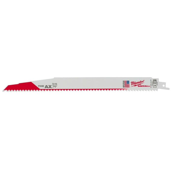 Milwaukee 48-00-8027 12" x 5/8TPI Super Sawzall AX Blade (25 Pack)