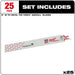 Milwaukee 48-00-8788 9" x 18TPI Super Sawzall Demolition Torch Blades 25/pk - 3