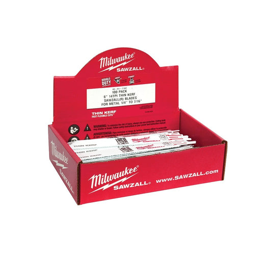 Milwaukee 48-01-7092 6" 10 TPI SAWZALL Blades (100 Pack)