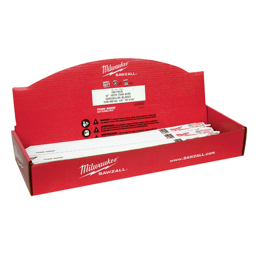 Milwaukee 48-01-7189 12" 18 TPI SAWZALL Blades (100 Pack)