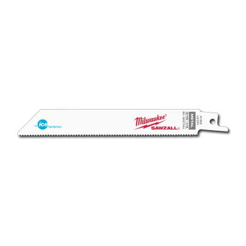 Milwaukee 48-01-8182 Sawzall Blade 14 Teeth per inch 6-Inch Length Ice Hardened, 50 Pack