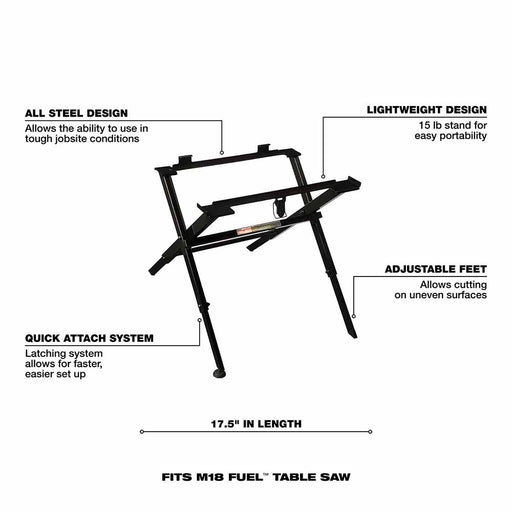 Milwaukee 48-08-0561 Folding Table Saw Stand - 2