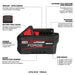 Milwaukee 48-11-1861 M18 REDLITHIUM FORGE XC6.0 Battery Pack - 8