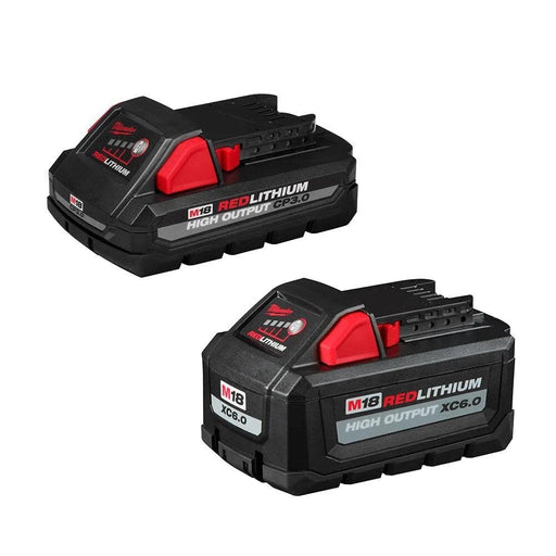 Milwaukee 48-11-1865S M18 REDLITHIUM HIGH OUTPUT (1) CP 3 Ah and (1) XC 6 Ah Batteries