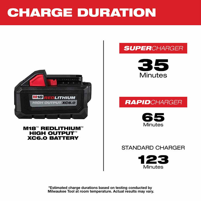 Milwaukee 48-11-1865 M18 REDLITHIUM High Output XC6.0 Battery Pack - 9