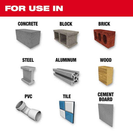 Milwaukee 48-20-8880 1/8" x 2" x 3-1/2" SHOCKWAVE Impact Duty Carbide Multi-Material Drill Bit - 2