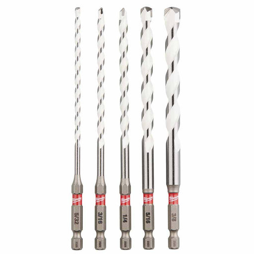 Milwaukee 48-20-8898 SHOCKWAVE Impact Duty Carbide Multi-Material Drill Bit Set - 5PC