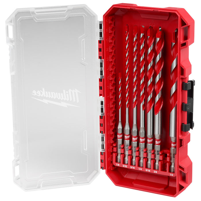 Milwaukee 48-20-9057 7pc. Large SHOCKWAVE™ Carbide Hammer Drill Bit Kit - 11