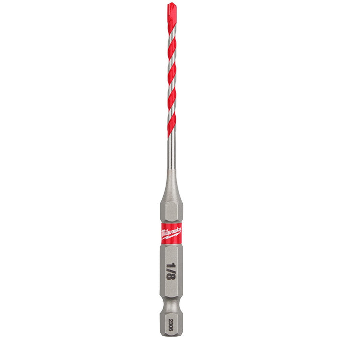 Milwaukee 48-20-9100 1/8" x 2" x 3-1/3" SHOCKWAVE™ Carbide Hammer Drill Bit Bulk 25PK