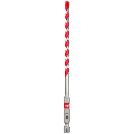 Milwaukee 48-20-9106 3/16" x 4" x 6" SHOCKWAVE™ Carbide Hammer Drill Bit - 25 Pack