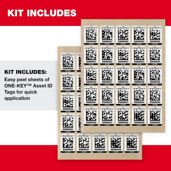 Milwaukee  48-21-0002 ONE-KEY™ Asset ID Tag – Lg. Plastic Surface - 4