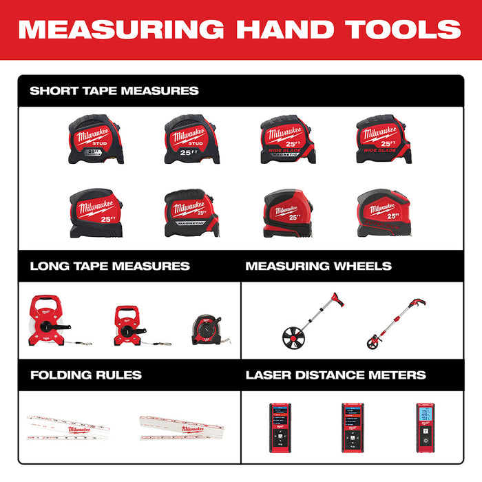 Milwaukee 48-22-0216M 16' Wide Blade Magnetic Tape Measure - 10