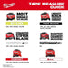 Milwaukee 48-22-1025M 25ft Magnetic Tape Measure - 5