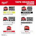 Milwaukee 48-22-1216M 16' Wide Blade Magnetic Tape Measure - 5