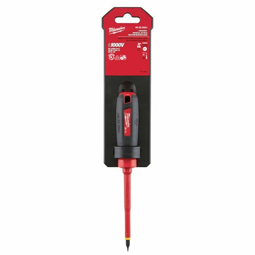 Milwaukee 48-22-2231 3/16" Cabinet - 4" 1000V Insulated Screwdriver - 2