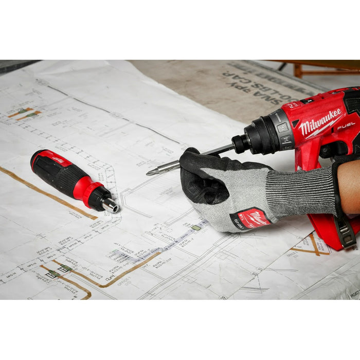 Milwaukee 48-22-2905 2pc 14-in-1 Ratcheting Multi-Bit and 8-in-1 Ratcheting Compact Multi-bit Screwdriver Set - 11