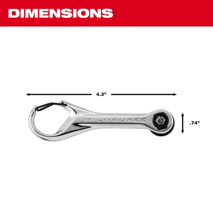 Milwaukee 48-22-2950 7-in-1 Multi-Bit Mini Ratchet - 4