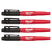 Milwaukee 48-22-3104 Inkzall Black Fine Point Marker (4 PK)