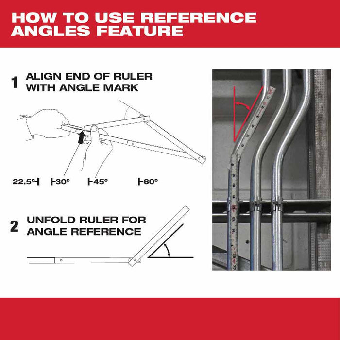 Milwaukee 48-22-3802 Engineer's Composite Folding Rule - 3