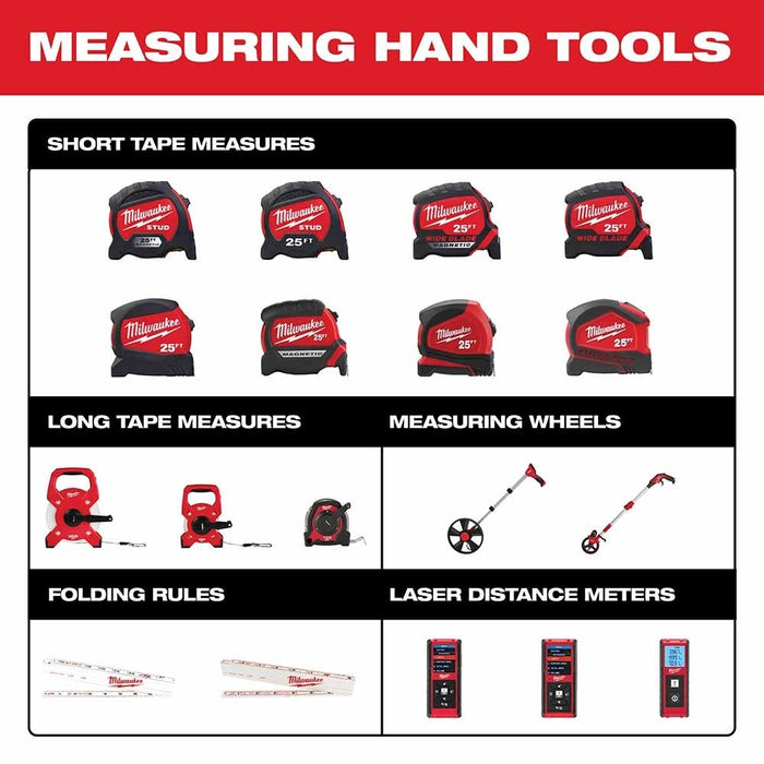 Milwaukee 48-22-6612 12' Compact Tape Measure with Reinforced Frame - 6