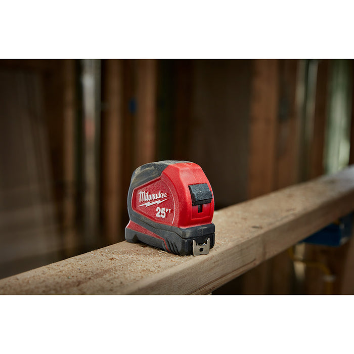 Milwaukee 48-22-6625 25' Compact Tape Measure - 9