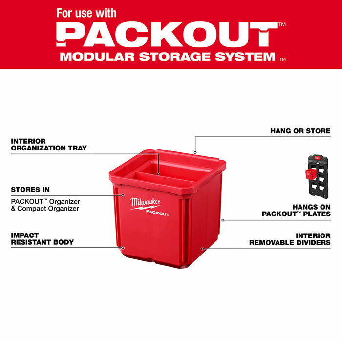 Milwaukee 48-22-8062 2PK PACKOUT Shop Storage Bin Set - 2