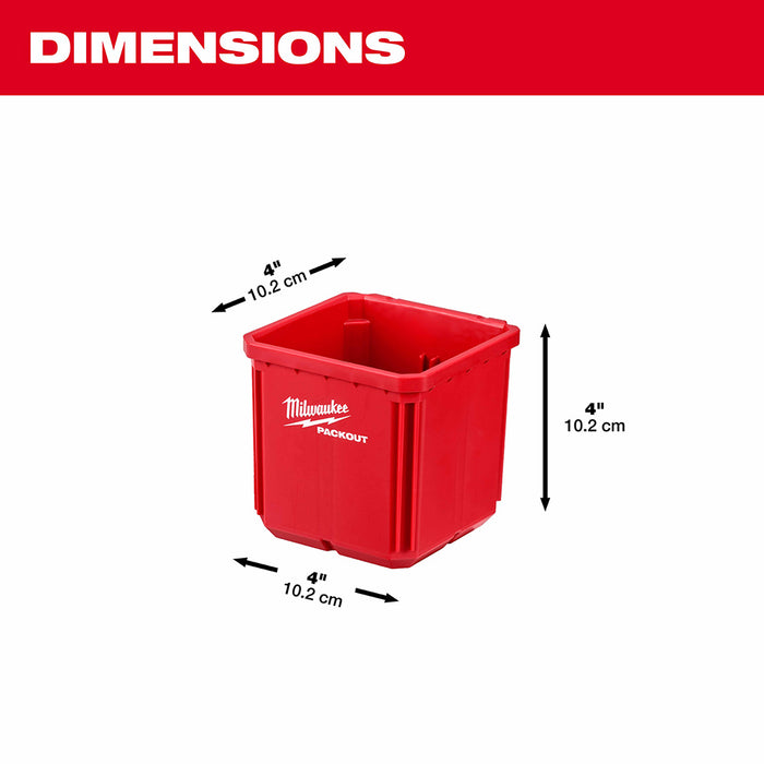 Milwaukee 48-22-8062 2PK PACKOUT Shop Storage Bin Set - 3