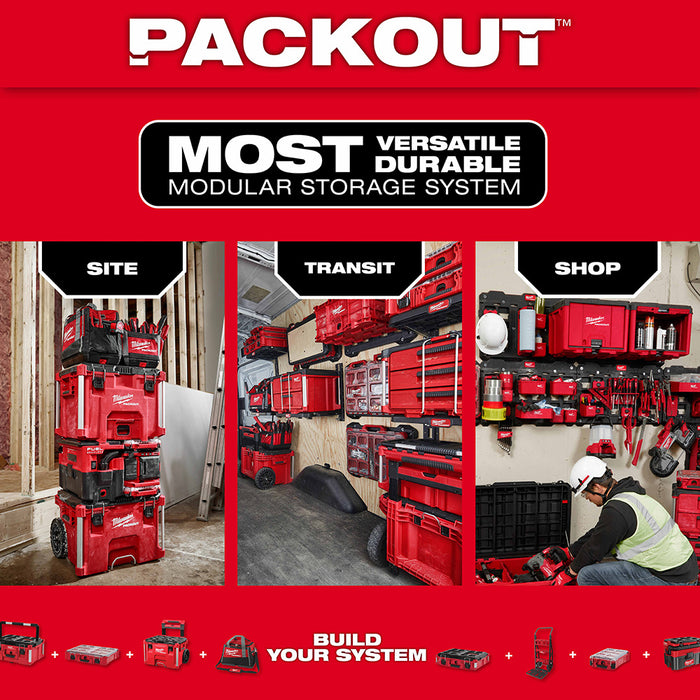 Milwaukee 48-22-8062 2PK PACKOUT Shop Storage Bin Set - 4