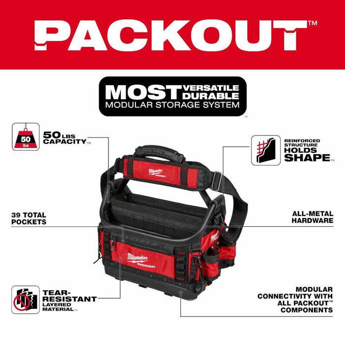 Milwaukee 48-22-8317 PACKOUT 15" Structured Tote - 2