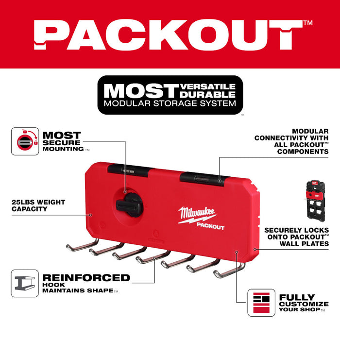 Milwaukee 48-22-8329 PACKOUT 7-Hook Rack - 2